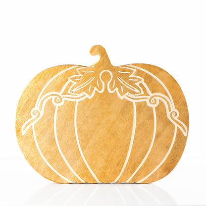 Autumn Wooden Pumpkin Ornament
