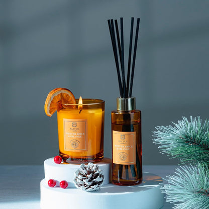 Diffuser and Candle Gift Set - Winter Spice & Orange