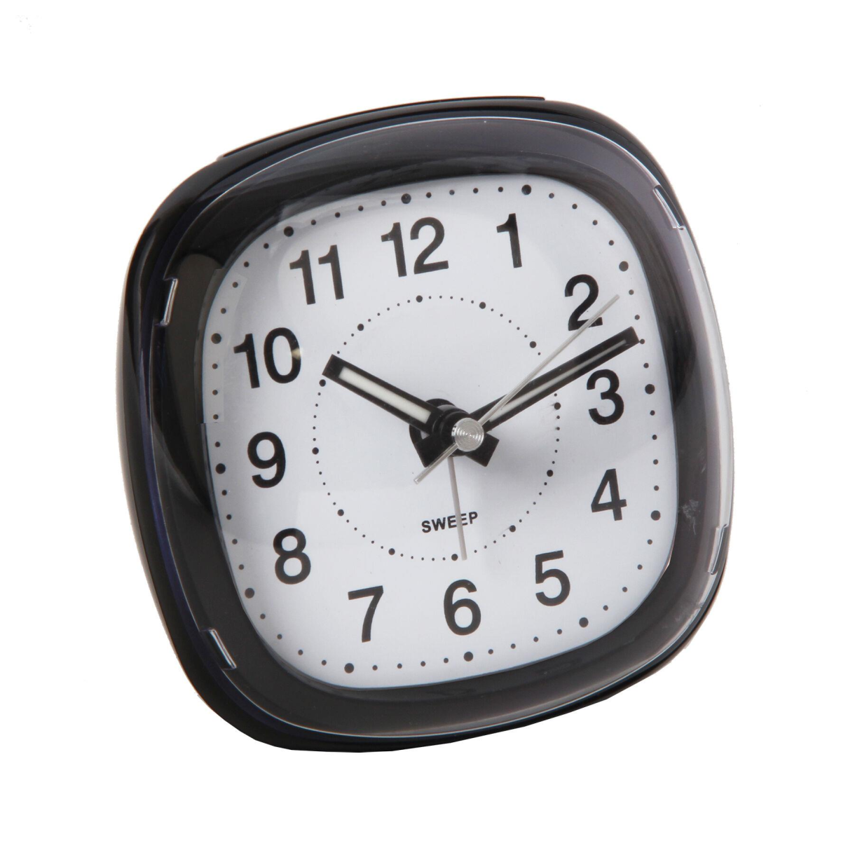 Wm Widdop Alarm Clock Dome Lens Sweep Snooze Light - Black