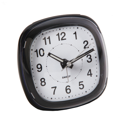 Wm Widdop Alarm Clock Dome Lens Sweep Snooze Light - Black