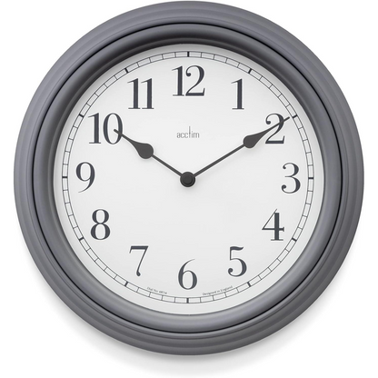 Acctim Devonshire Traditional 28cm Quartz Grey Wall Clock 22715