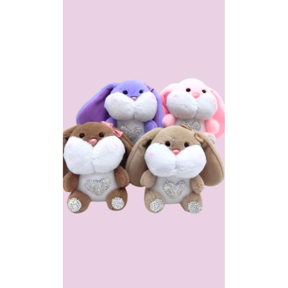 Softie Squad Bunny Rabbit Bag Charm Key Ring