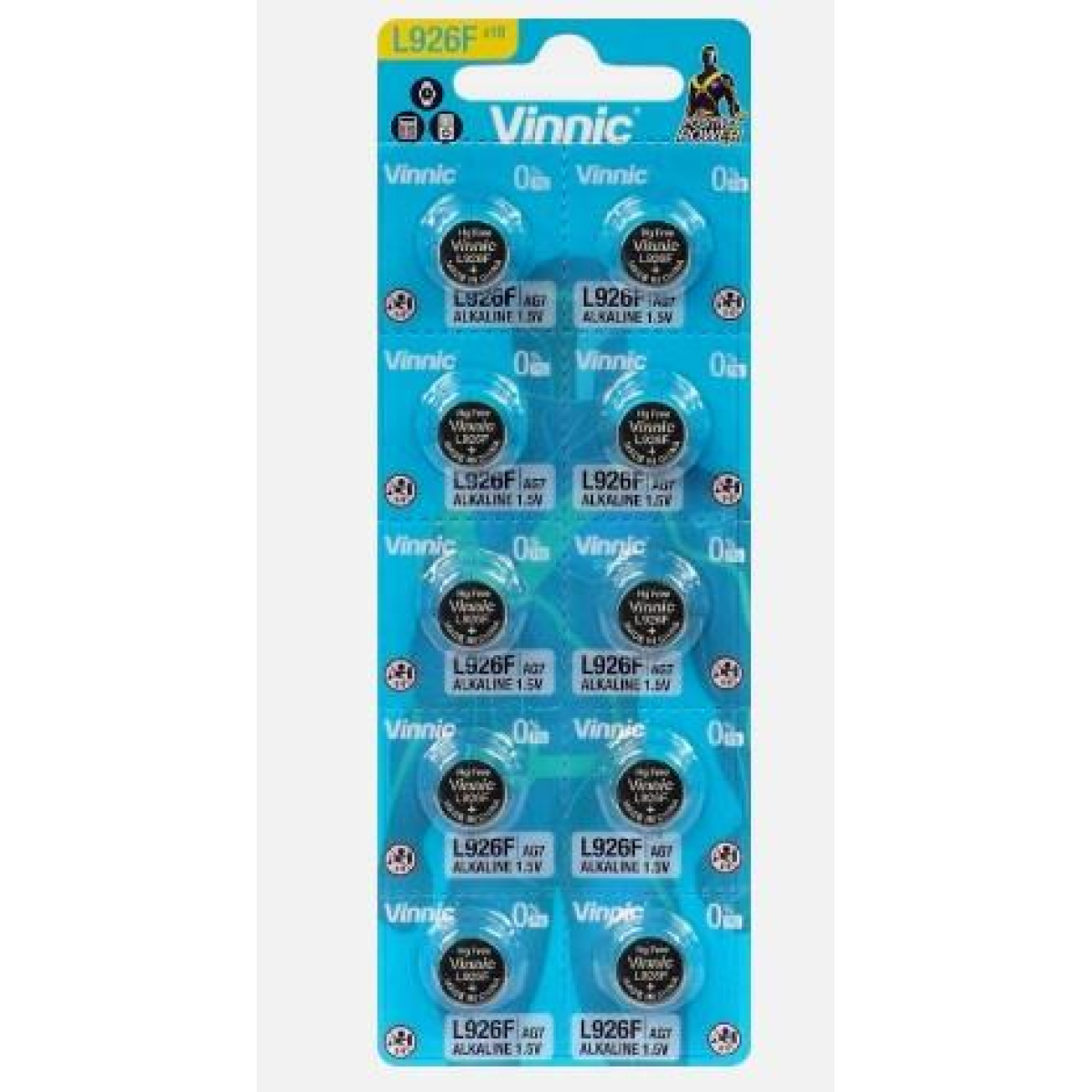 Vinnic L926 AG7 Watch Battery Card of 10