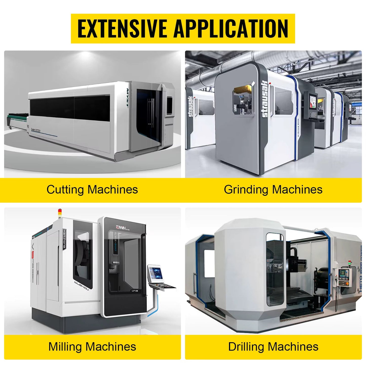 VEVOR Linear Guideway Rail Linear Slide Guide Rails HSR15/HSR20 1700-1500 mm with Bearing Block for DIY CNC Routers Lathes Mills