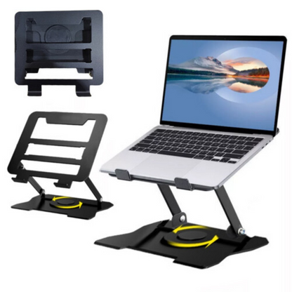 360Â° Metal Portable Laptop Tablet Stand Riser Bracket Adjustable Holder For Desk