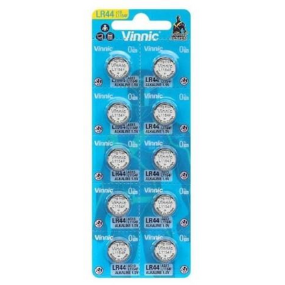 Vinnic L1154F AG13 LR44 Watch Battery Card of 10