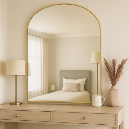 Yoko - Gold Metal Gentle Arch Mirror - 120cm x 95cm
