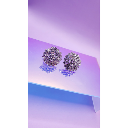 Bliss Crystal Non Pierced Clip On Earrings