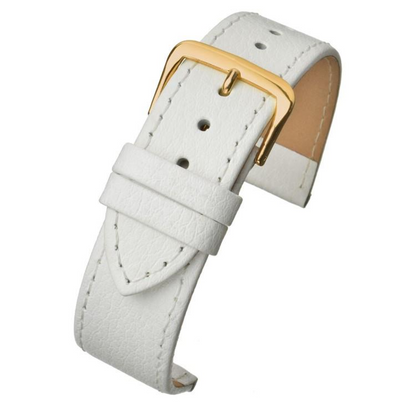 White Buffalo Grain Leather Watch Strap 26mm
