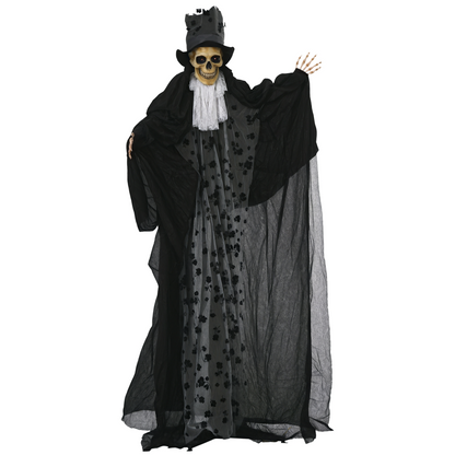 Outsunny 189cm Animated Prop Ghost Bridegroom, Indoor Halloween Decorations