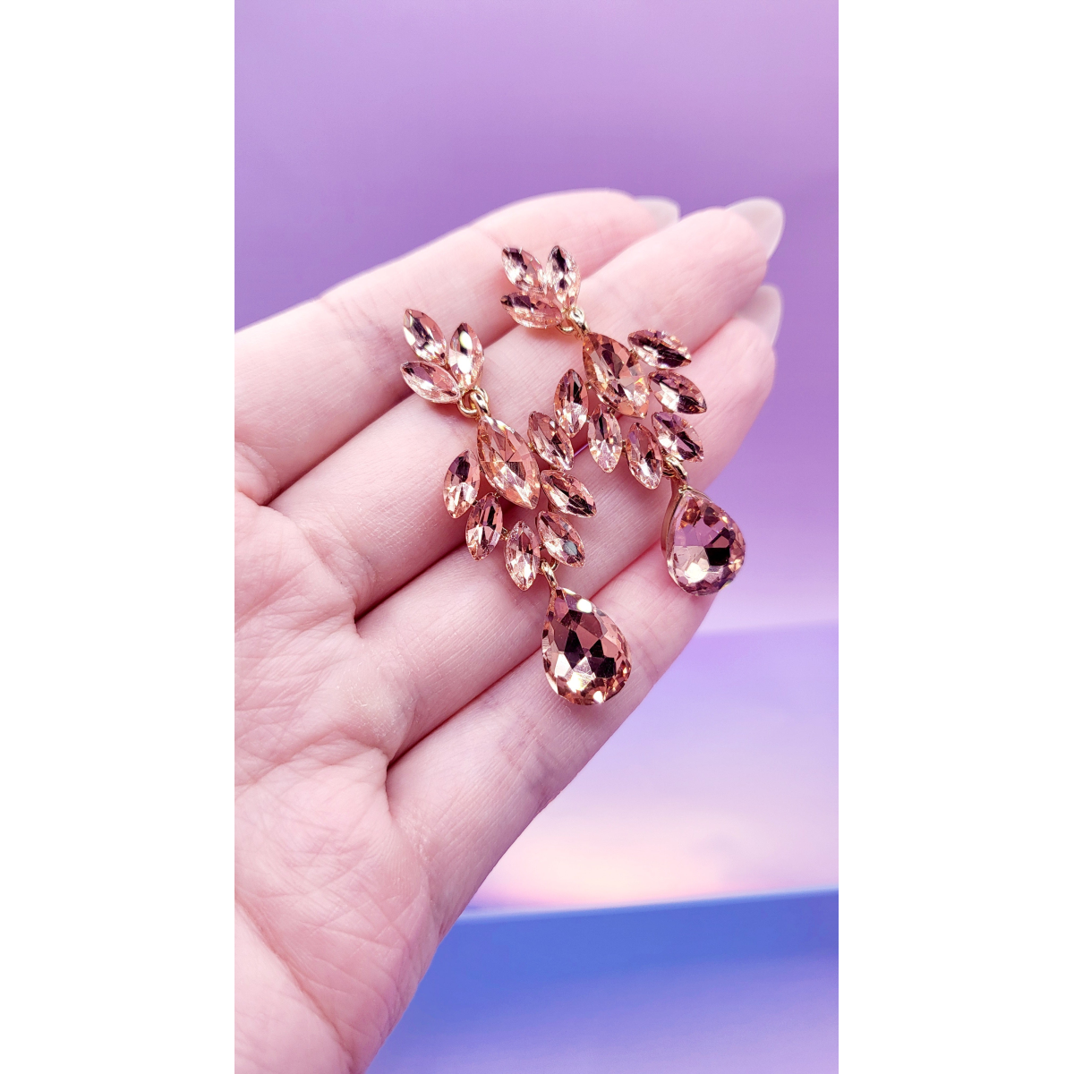 Shine Crystal Drop and Dangle Earrings