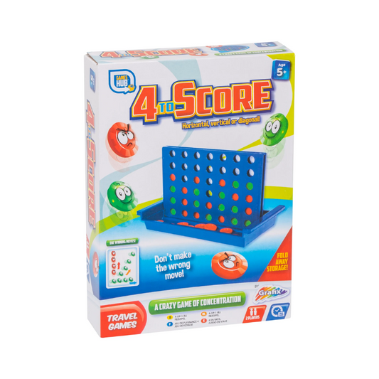 Wholesale Games Hub Travel Games 4 to Score - (Case of 12)