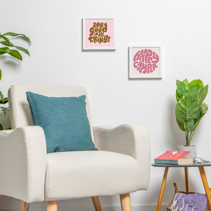 8" x 8" White 3D Box Photo Frame with 6" x 6" Mount