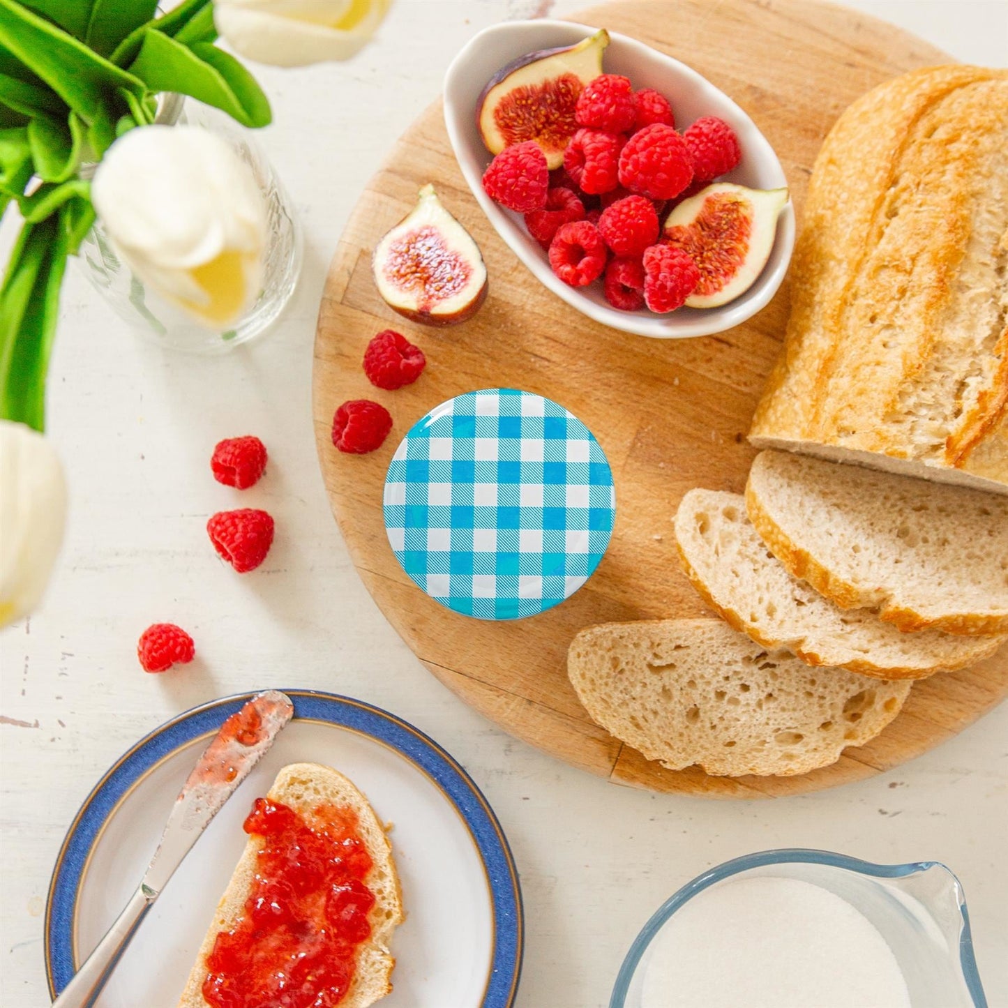 150ml Glass Jam Jars with Lids - Pack of 6