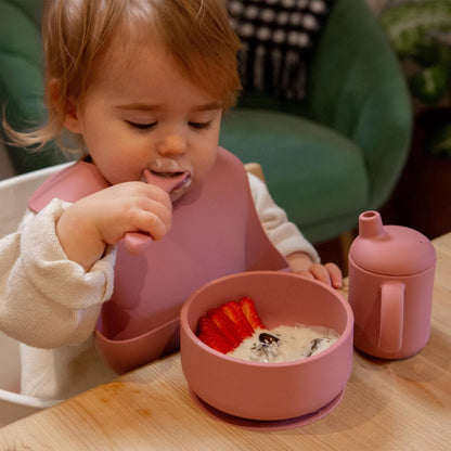 Silicone Baby Suction Bowl with Lid