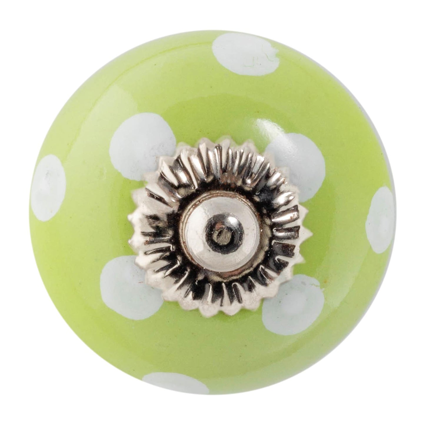 Round Spot Ceramic Cabinet Knob