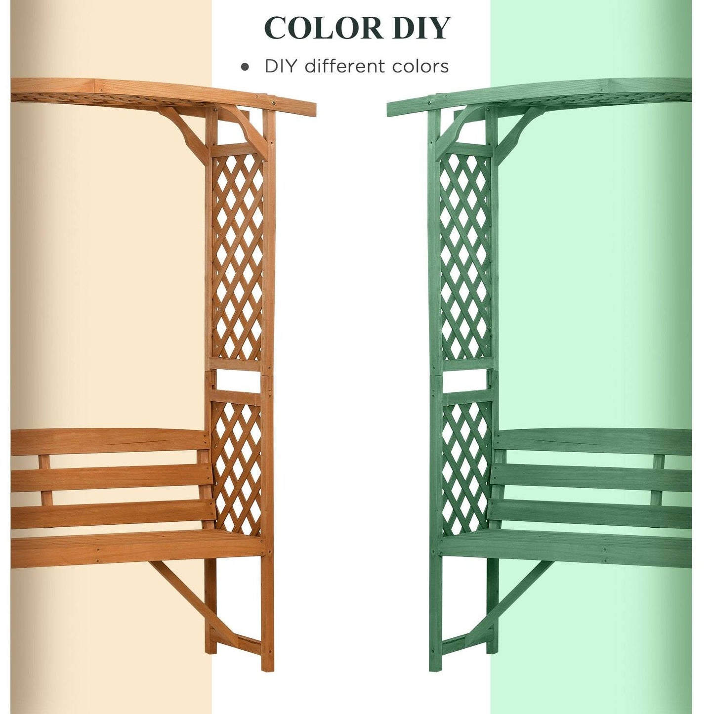 Patio Garden Bench Fir Wood