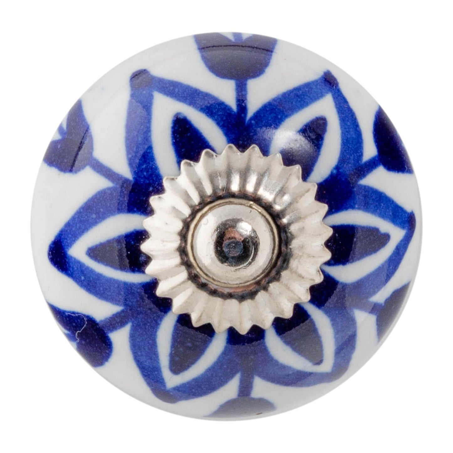 Round Geometric Ceramic Cabinet Knob