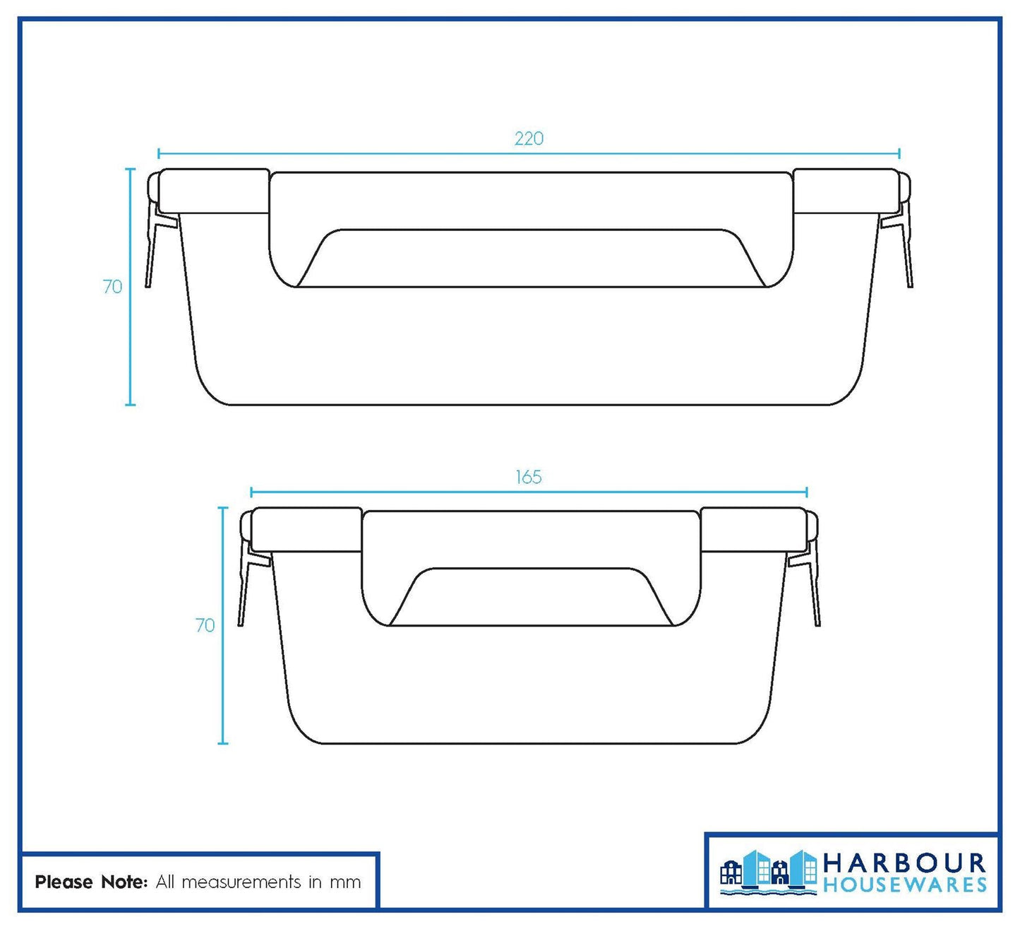 Glass Food Storage Container with Lid