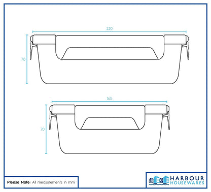 Glass Food Storage Container with Lid