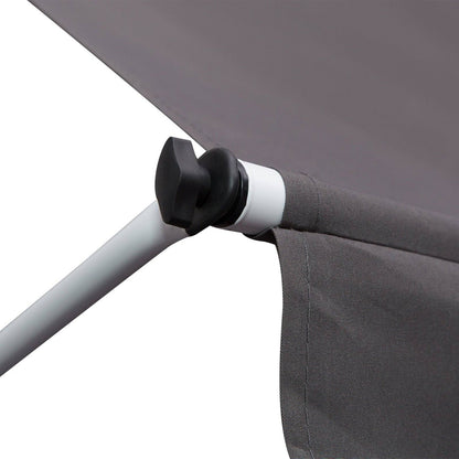 3x1.5m Adjustable Outdoor Aluminium Frame Awning Grey