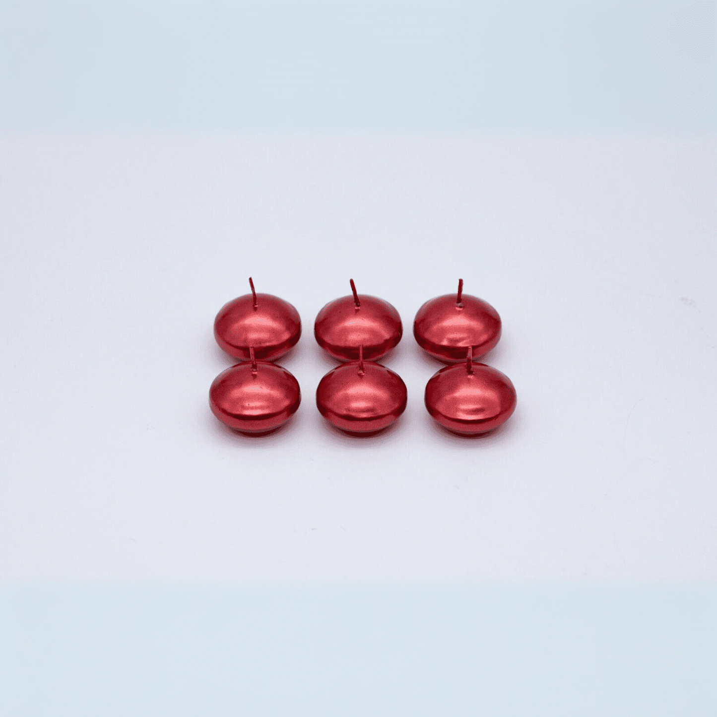 Set of 6 Red Floating Candles