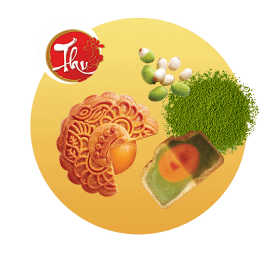 KINH DO Bánh Trung Thu Hạt Sen Trà Xanh 1 Trứng 150g