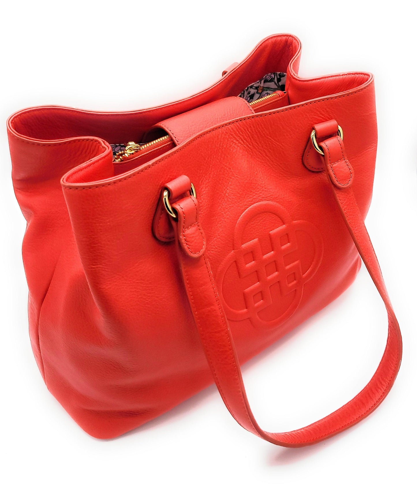 SADDLER ROSIE Real Leather Designer Twin Strap 3 Section Shoulder Bag
