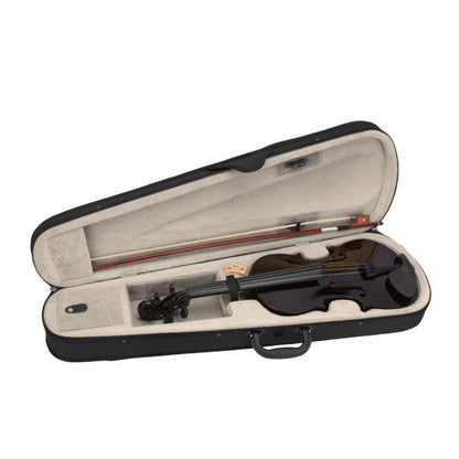 New 4/4 Acoustic Violin Case Bow Rosin Black