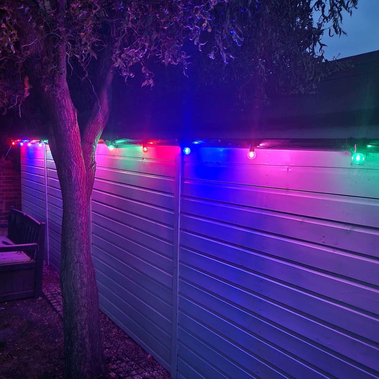 13M / 42FT Super Festoon Multi-Colour Festive Outdoor Connectable LED String Lights