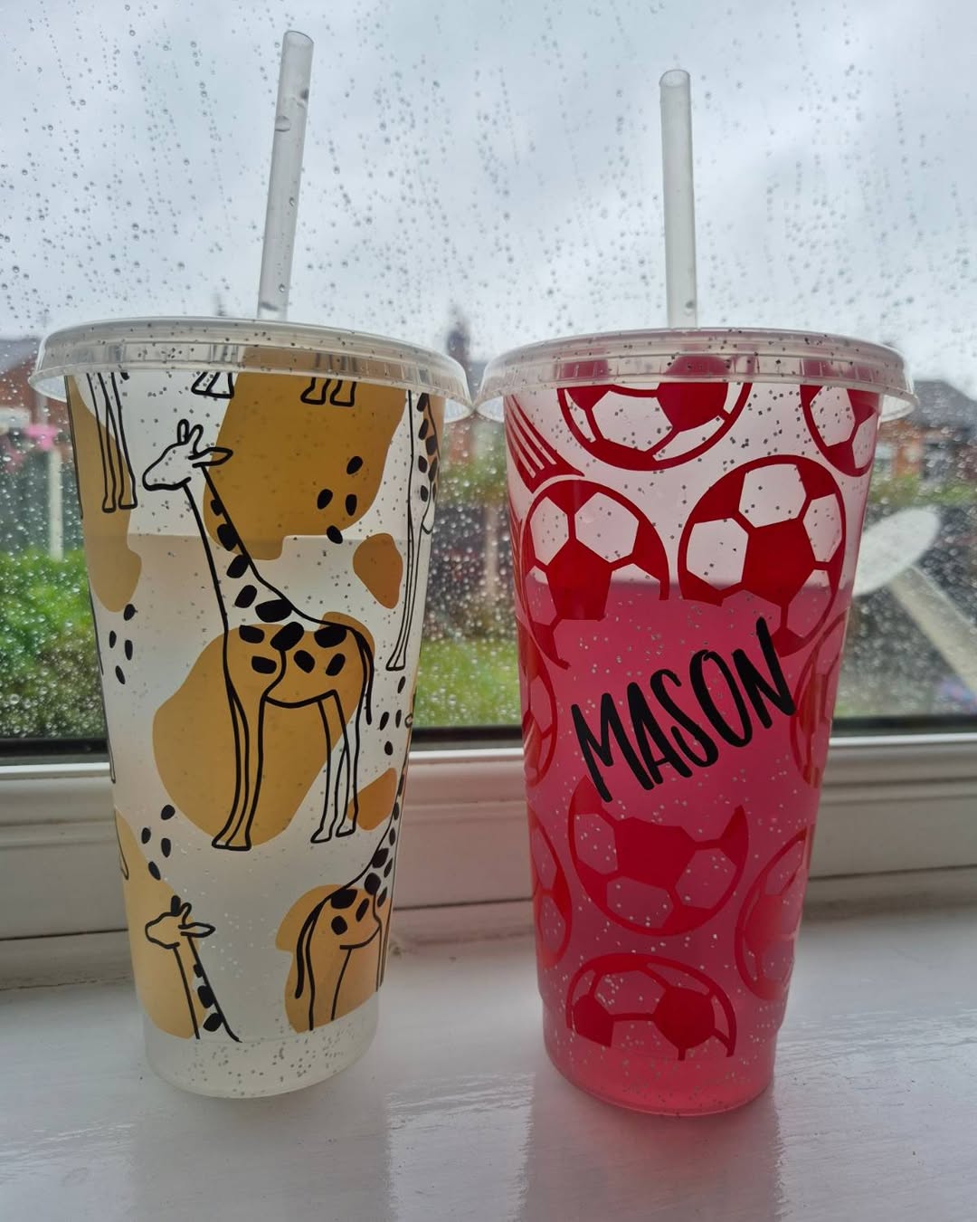 Giraffe Tumbler Venti Cold Cup 24oz - With Straw