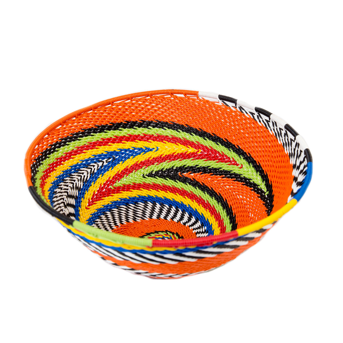 Zulu Telephone Wire Bowl Orange TR19 16cm