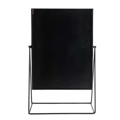 32cm x 50cm Black Square Dressing Table Mirror