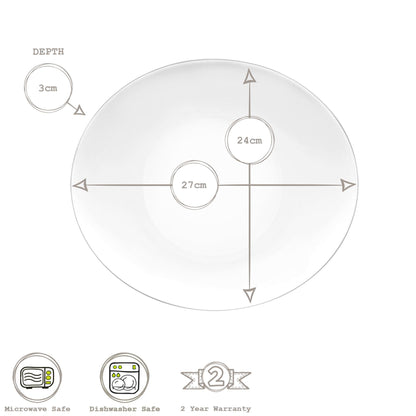 18pc Prometeo Glass Dinner Set
