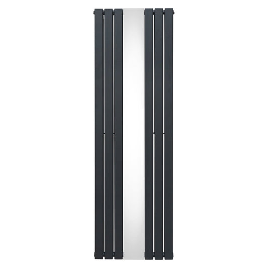 Flat Mirror Radiator - 1800mm x 565mm - Anthracite Grey