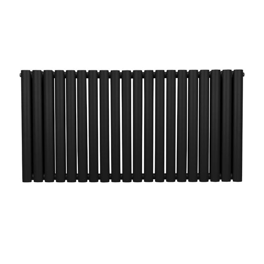 Oval Column Radiator 600mm x 1200mm Black