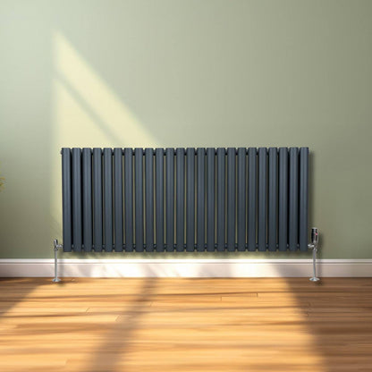 Oval Column Radiator 600mm x 1440mm Anthracite Grey