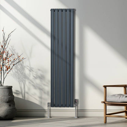 Oval Column Radiator 1600mm x 360mm Anthracite Grey