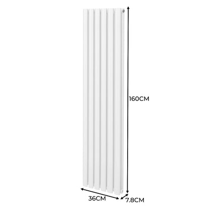 Oval Column Radiator 1600mm x 360mm White