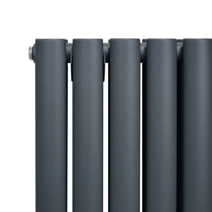 Oval Column Radiator 1600mm x 480mm Anthracite Grey