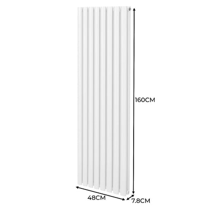 Oval Column Radiator 1600mm x 480mm White
