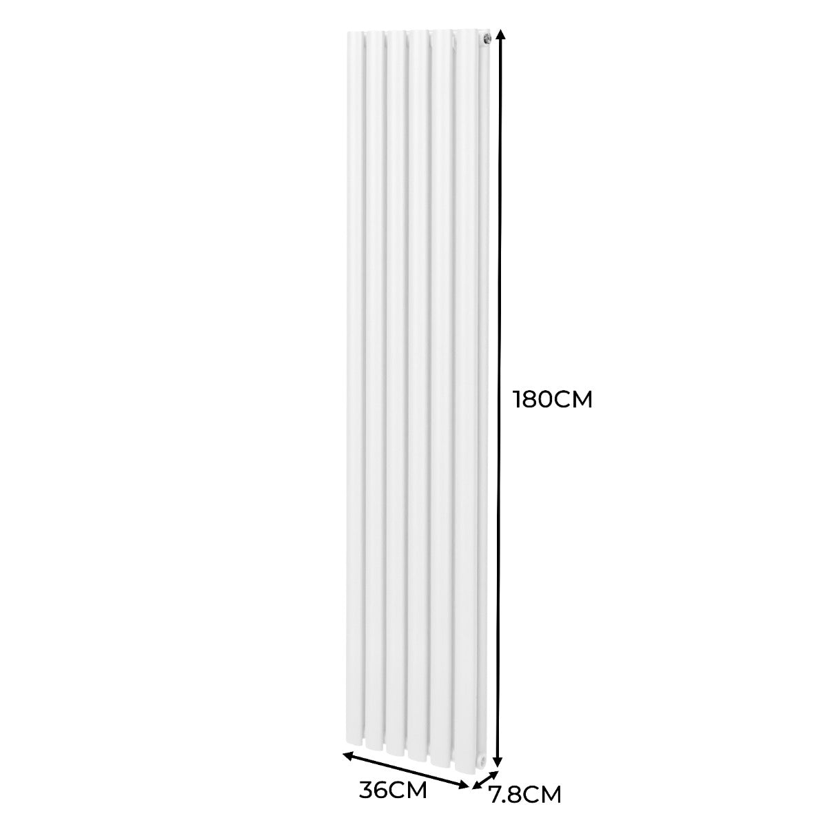 Oval Column Radiator 1800mm x 360mm White