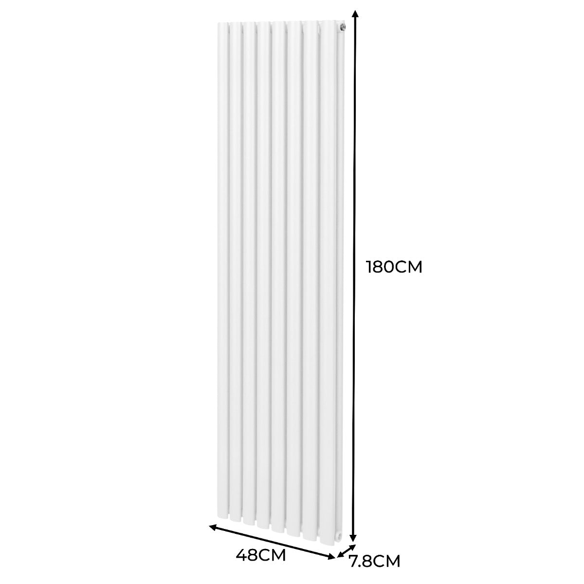 Oval Column Radiator 1800mm x 480mm White