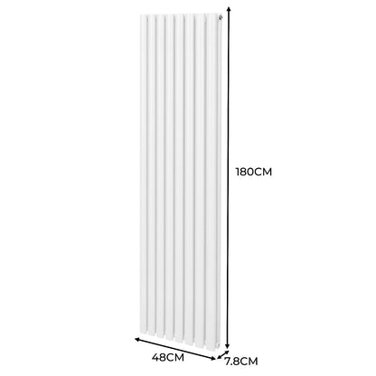 Oval Column Radiator 1800mm x 480mm White