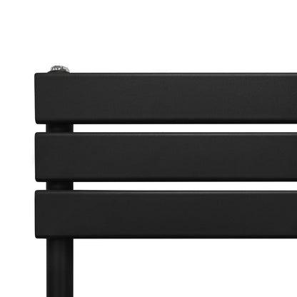 Flat Panel Towel Radiator 1200mm x 500mm Black
