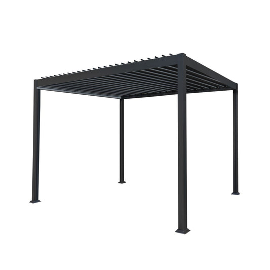 Anthracite Aluminium Pergola 3m x 3m