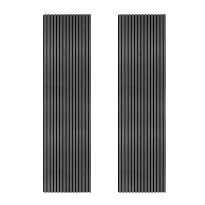 Acoustic Slat Wall Panels x 2 Anthracite Grey