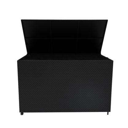 Rattan Cushion Storage Box 996L - Black