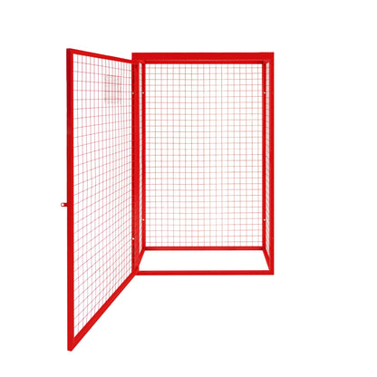 Red Gas Bottle Collapsible Mesh Cage 181cm x 116cm x 57cm