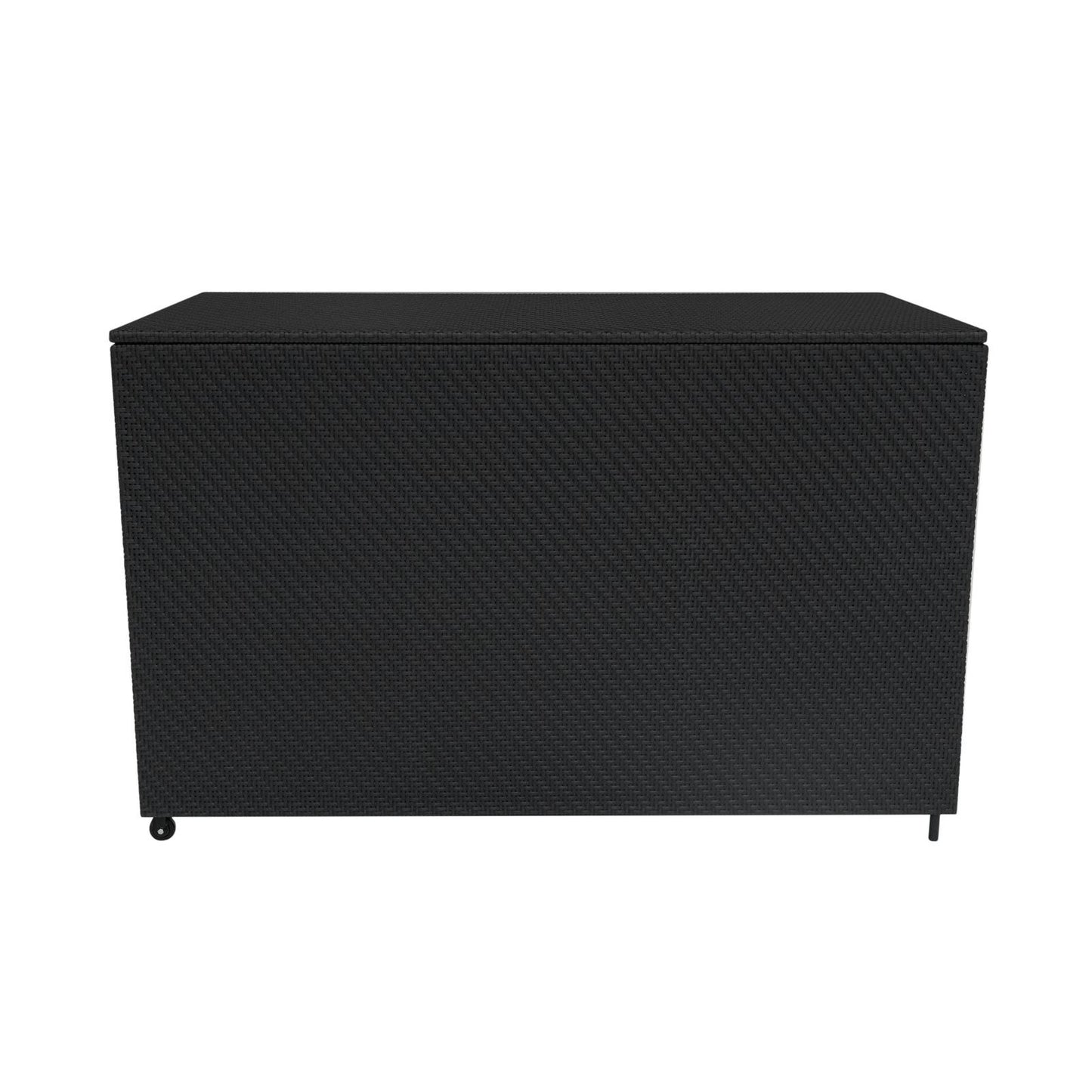 Rattan Modular 6 Piece Furniture Set & 996L Storage Box Black